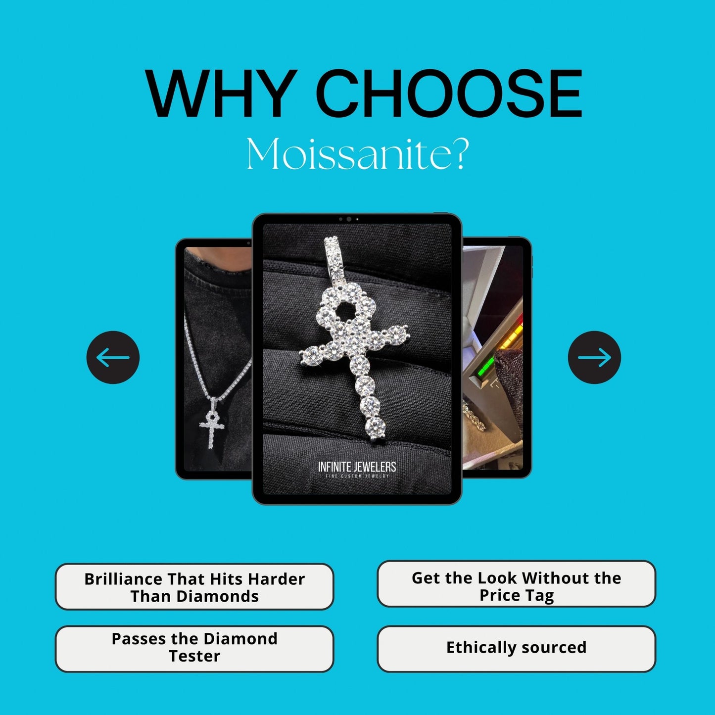 why moissanite over diamond jewelry ankh moissanite sterling silver pendant